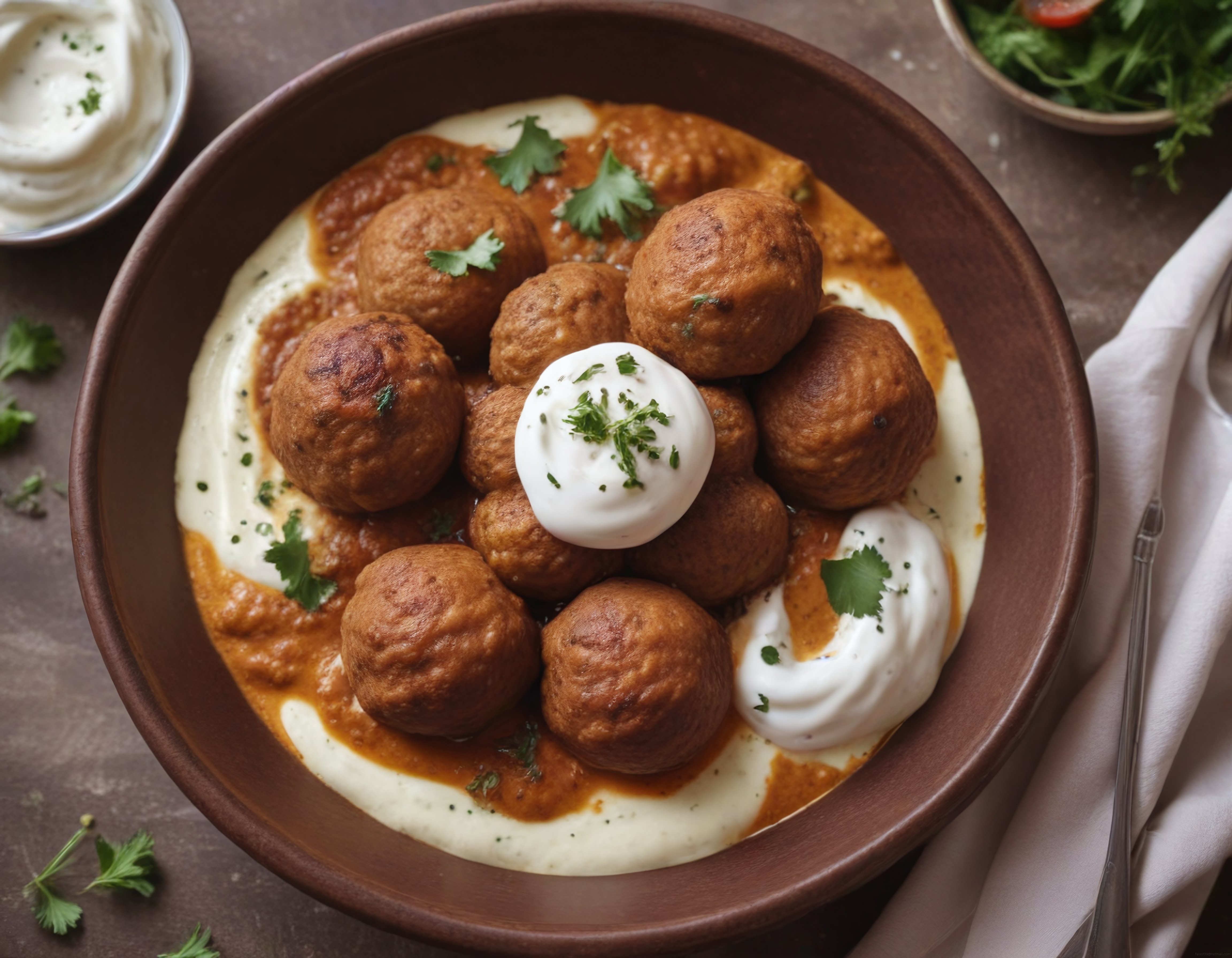 Yoğurt ve Domates Soslu Nefis Köfte Tarifi: Lezzetli Ana Yemek Sunumu