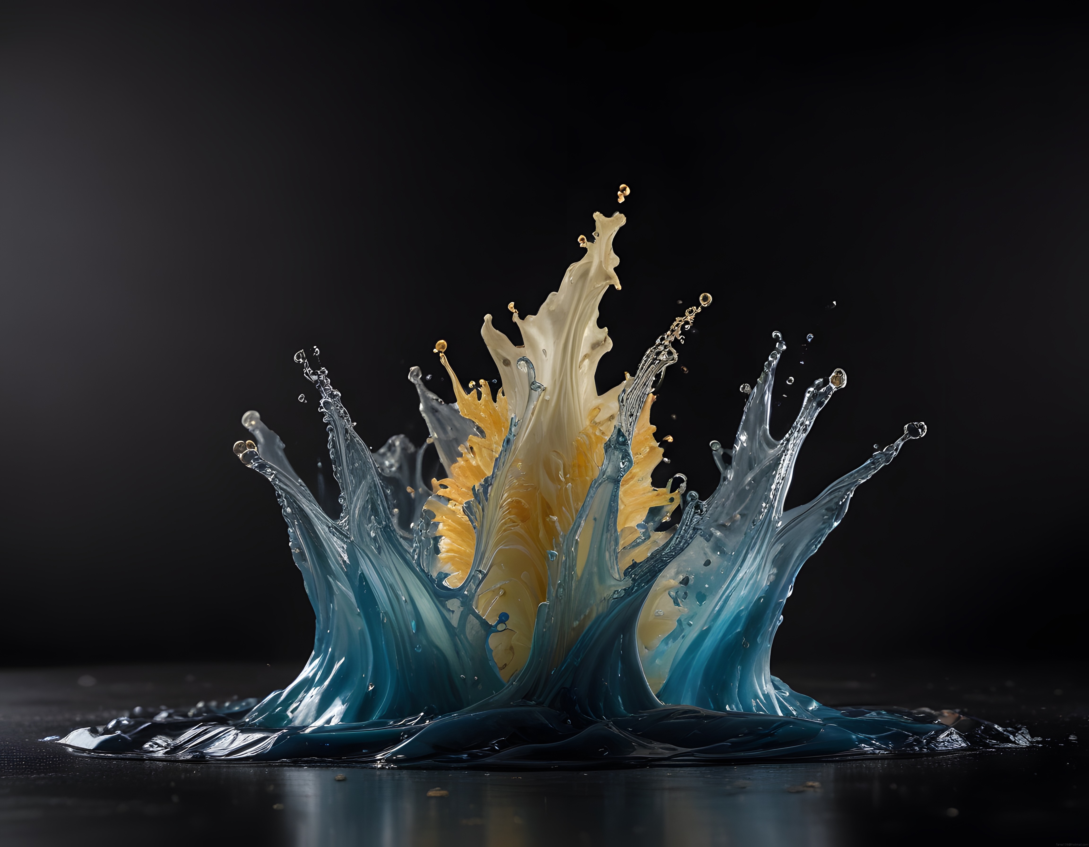 Yüksek Hızlı Fotoğrafçılıkta Sıvı Splash ve Su Damlacıklarının Sanatsal Dansı