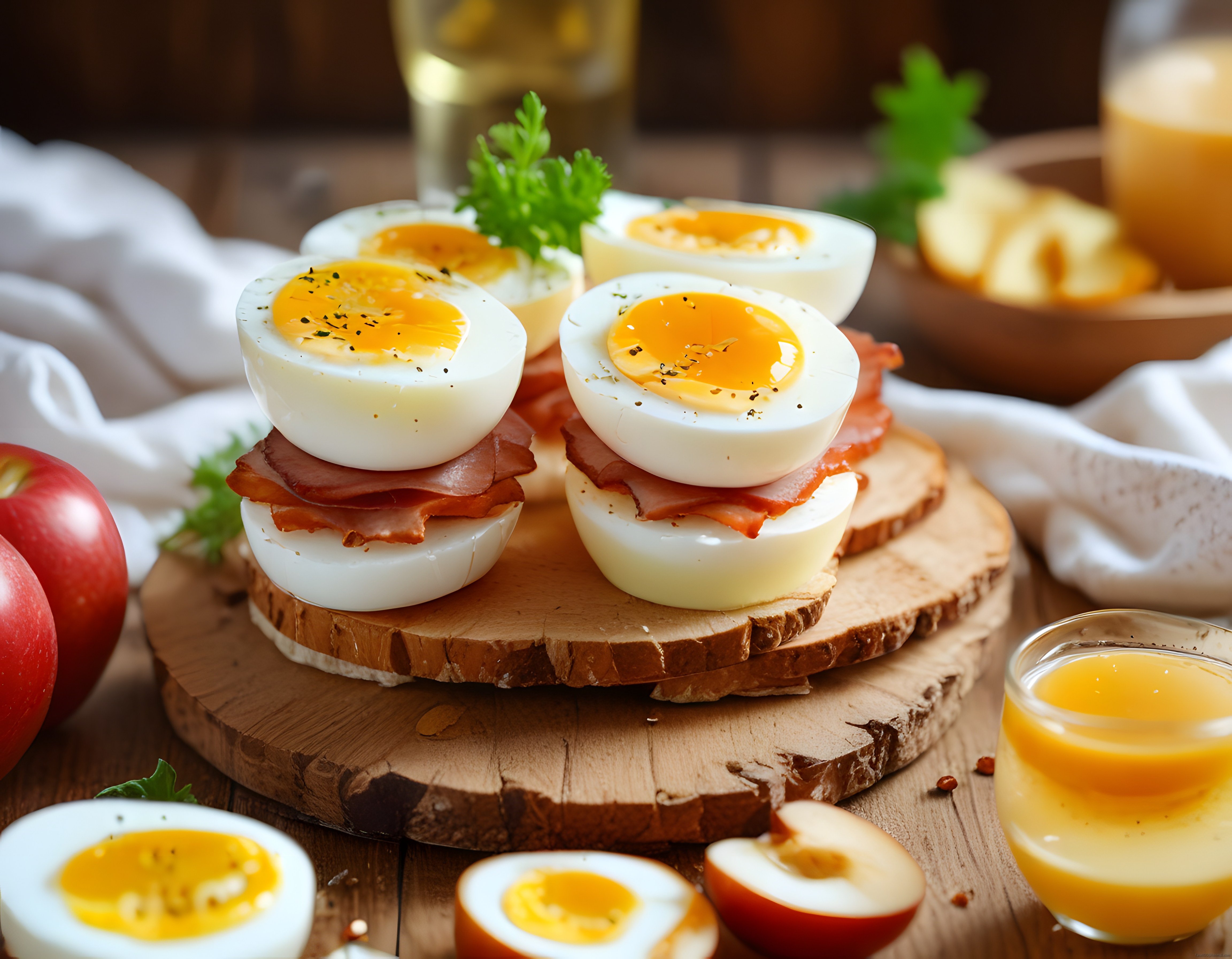 Yumurta Kapları ve Pastırmalı Kahvaltı Tabağı ile Güne Zinde Başlangıç
