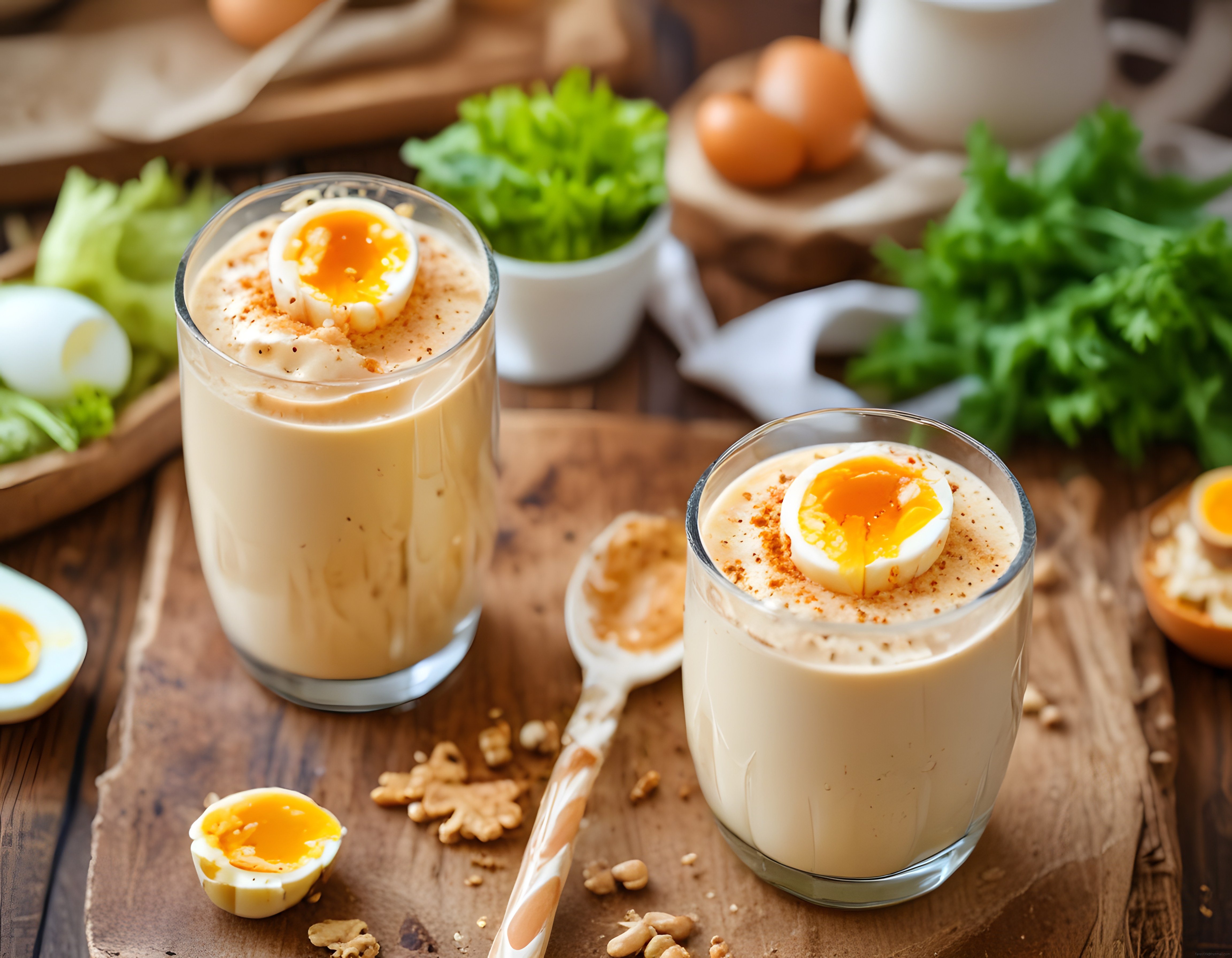 Yumurta ve Cevizli Protein Shake: Kahvaltılık Sağlıklı İçecek Tarifi