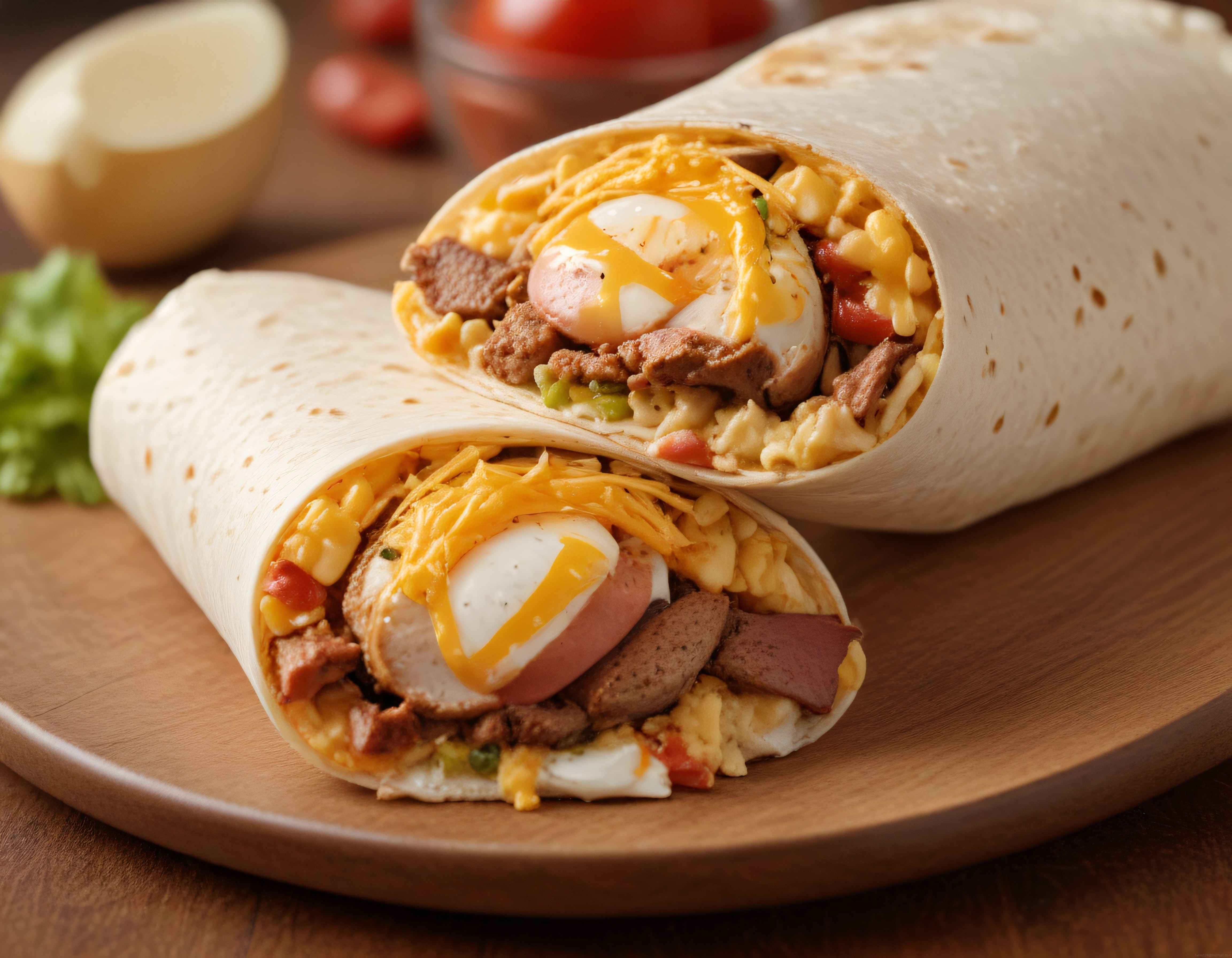 Yumurtalı ve Etli Kahvaltı Burritosu ile Güne Sağlam Başlangıç