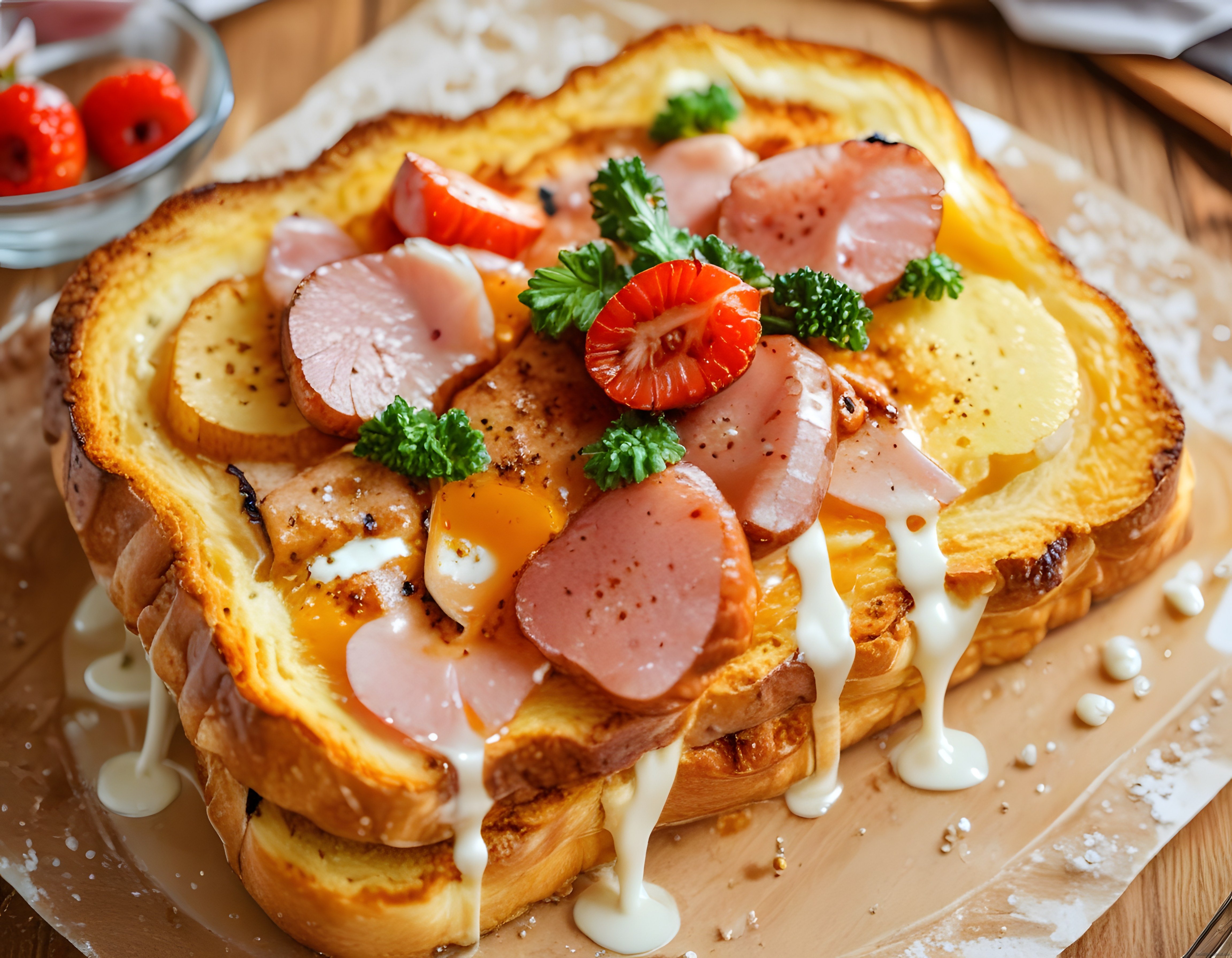 Yumurtalı ve Sosisli French Toast ile Kahvaltıda Eşsiz Gurme Lezzet Sunumu