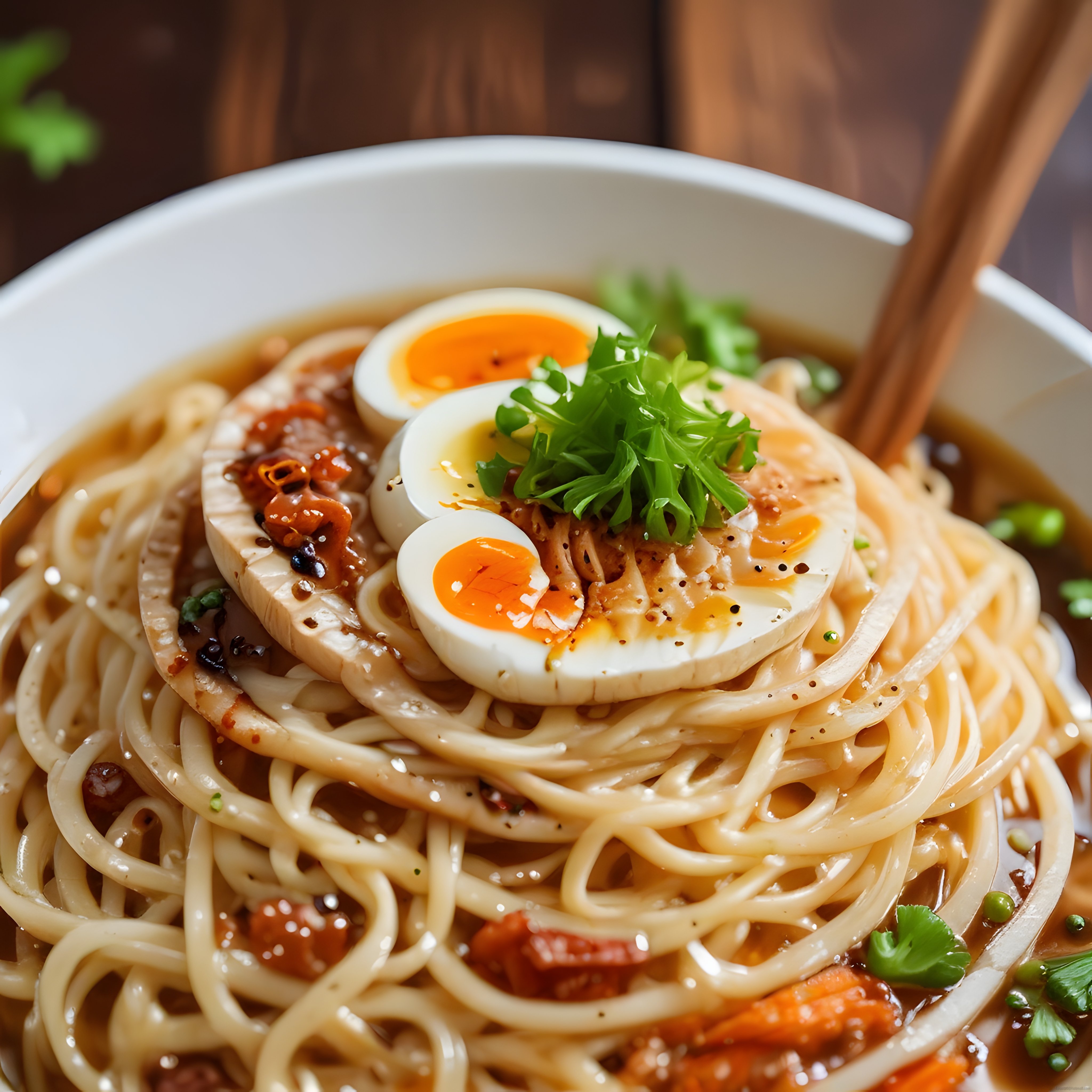 Yumurtalı ve Yeşillikli Soya Soslu Noodle Çorbası: Asya Mutfağından Sıcacık Lezzet