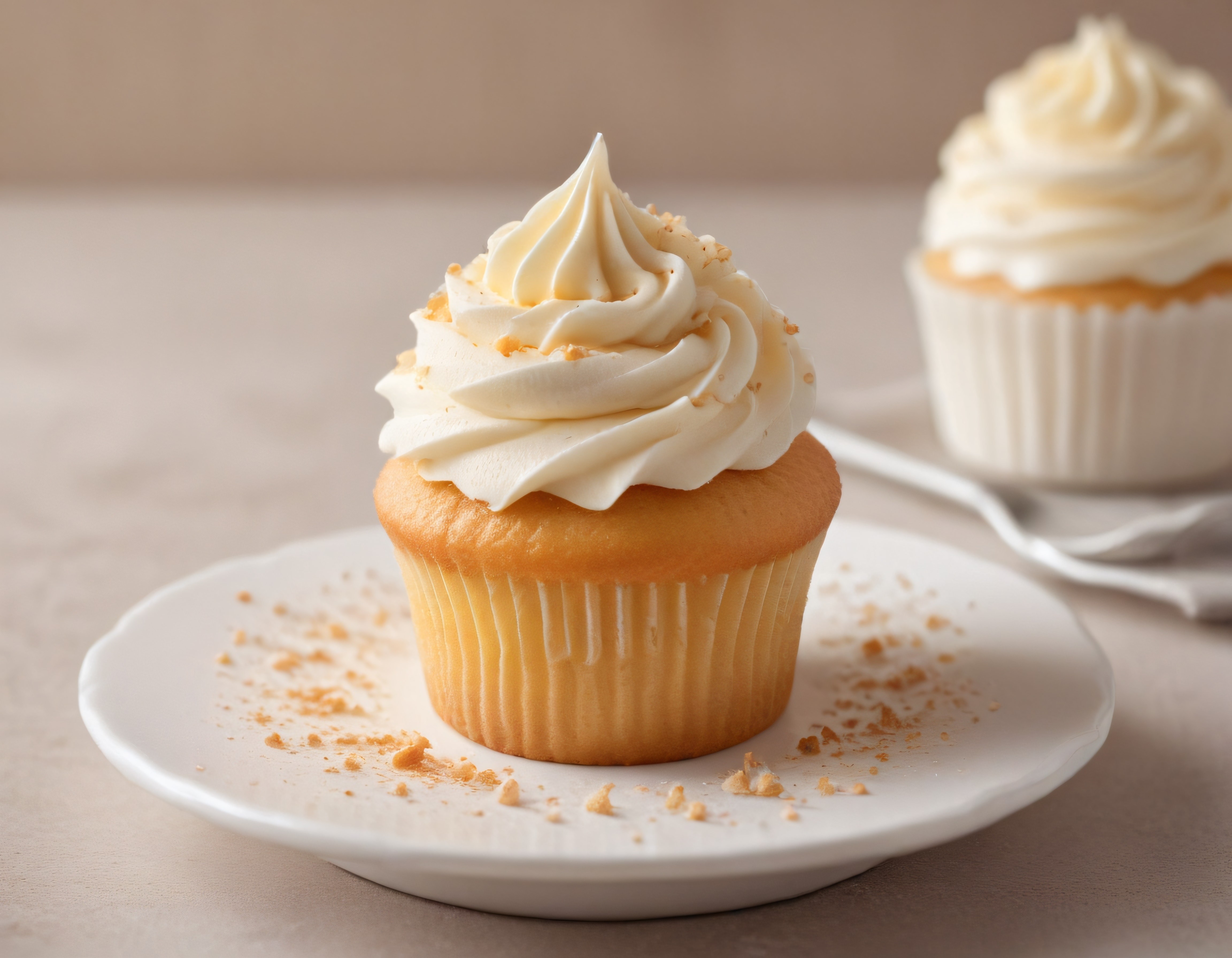 Yumuşak Dokulu Cupcake ve Kremalı Süsleme ile Efsanevi Tatlı Sunum