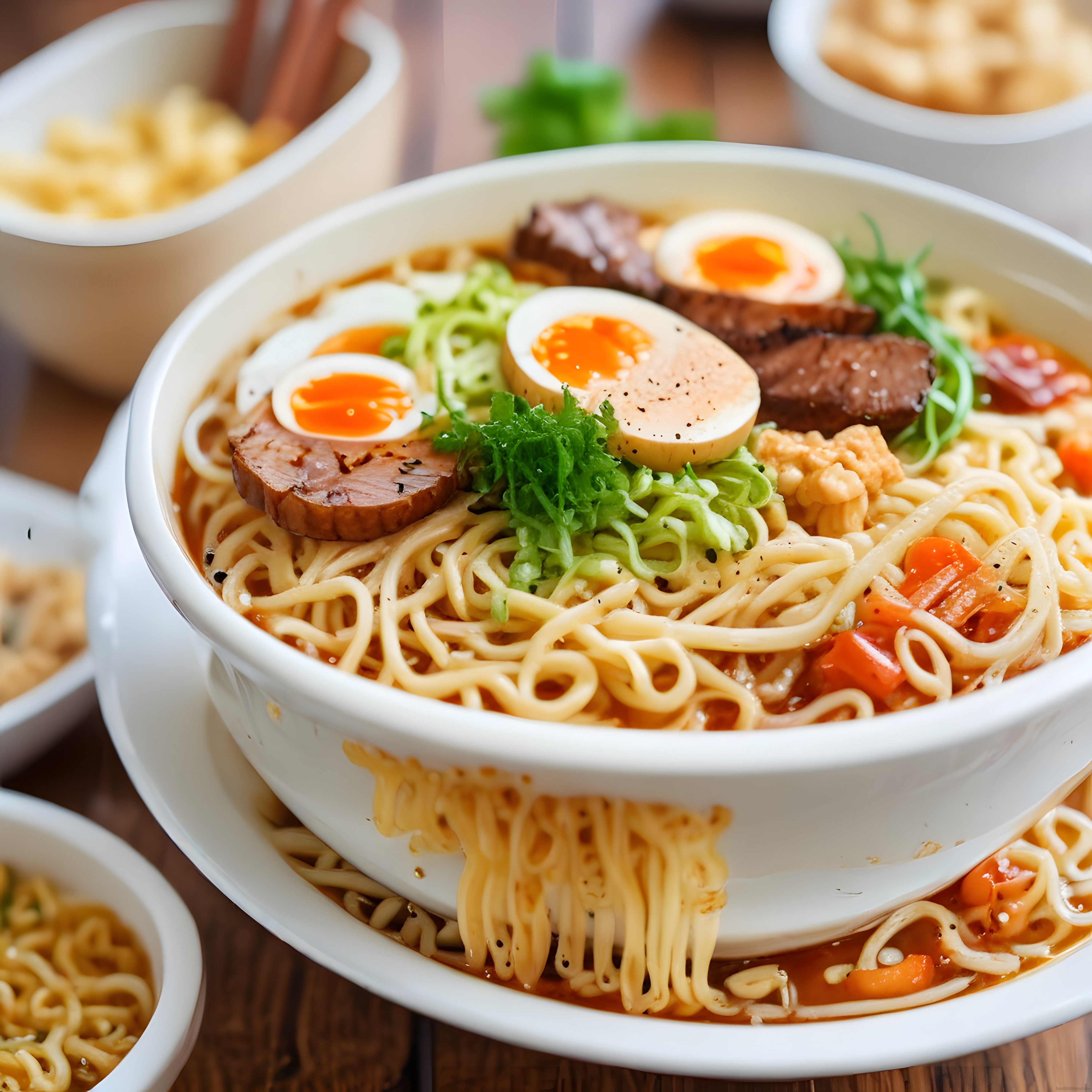 Yumuşak Yumurtalı Ramen: Asya Mutfağının Sıcak ve Baharatlı Erişte Çorbası