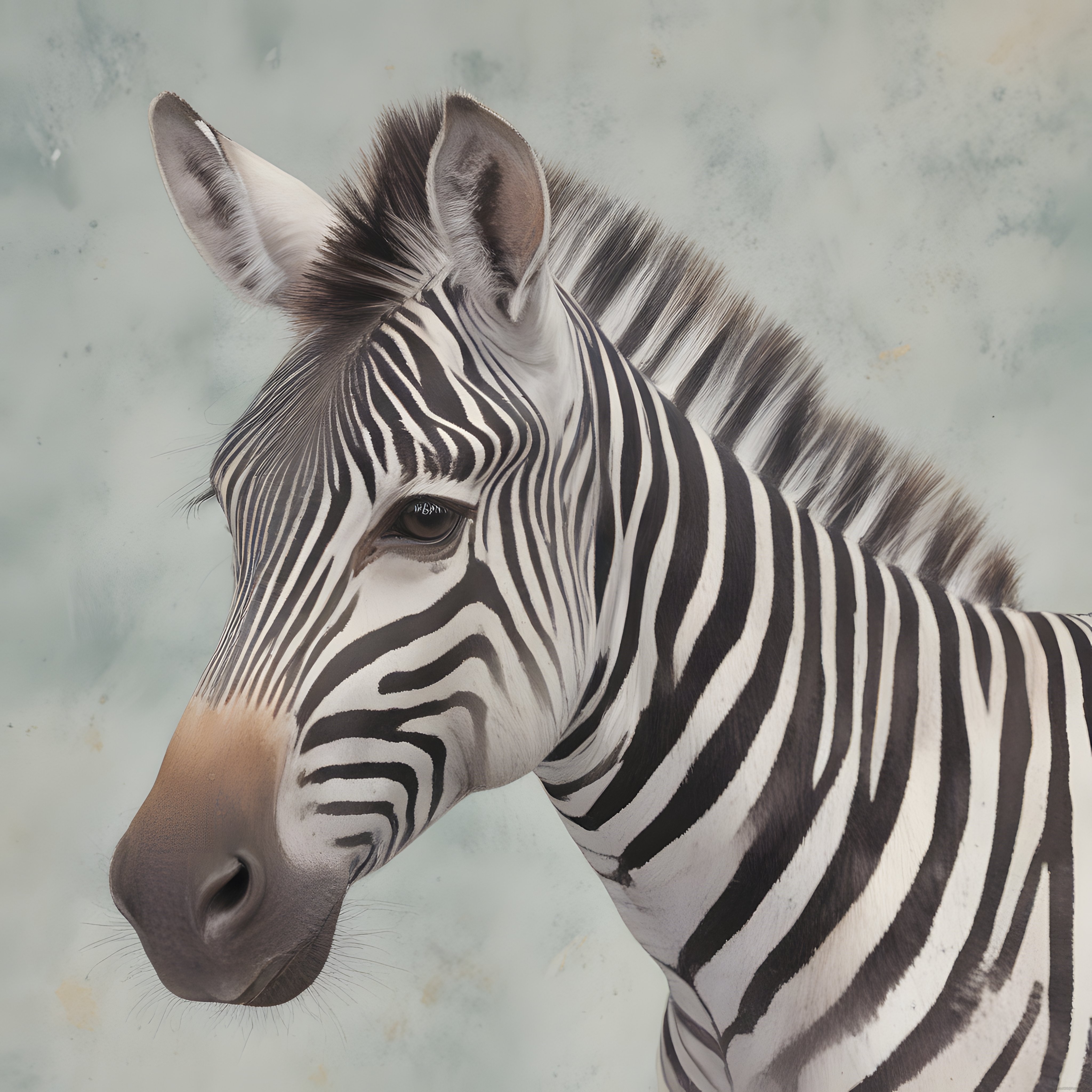 Zebra Portresi: Siyah Beyaz Çizgilerle Süslü Eşsiz Bir Doğa Harikası