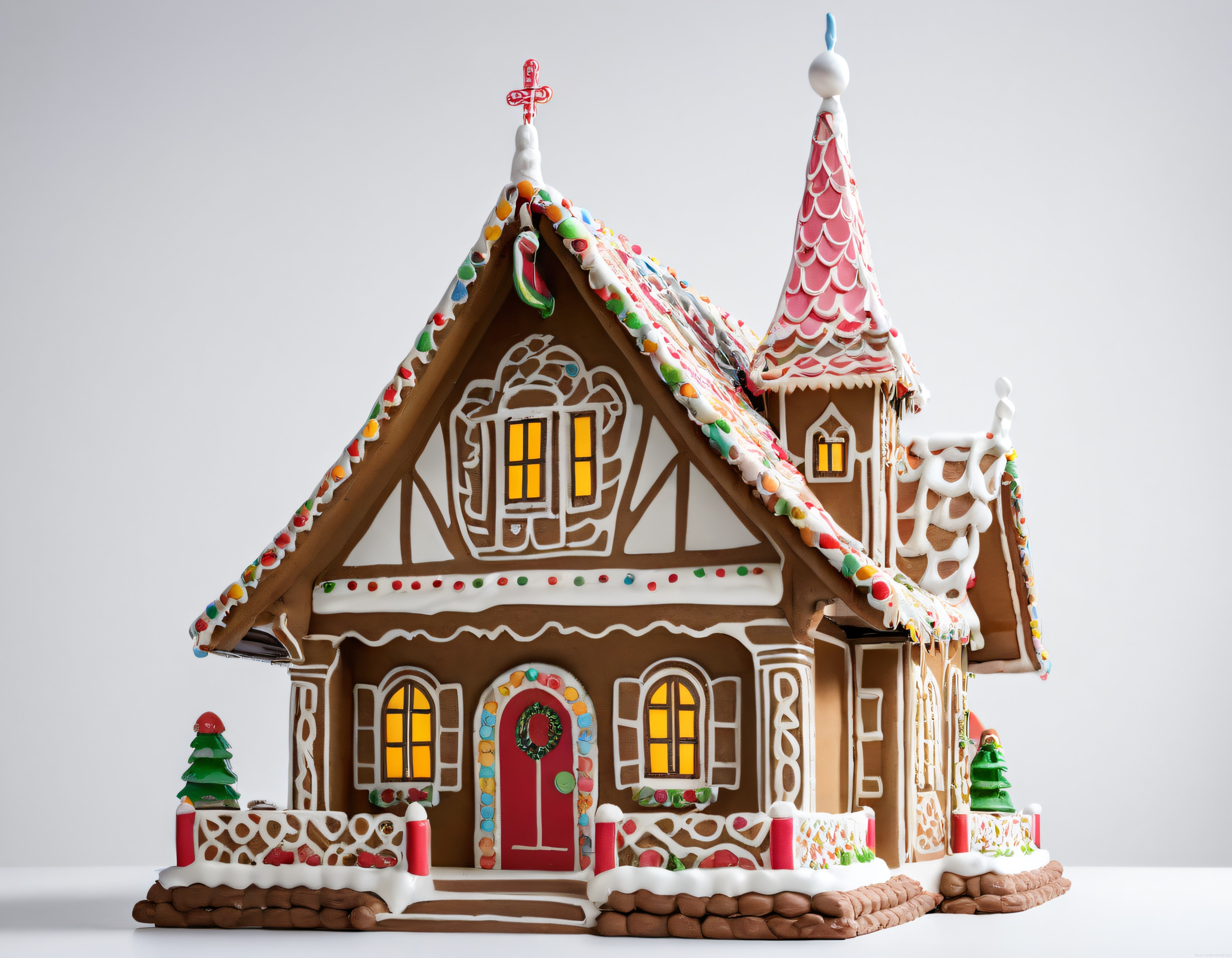 Zencefilli Ev: Şekerlemeli Yılbaşı Tatlısı ve Dekoratif Model Tasarımı