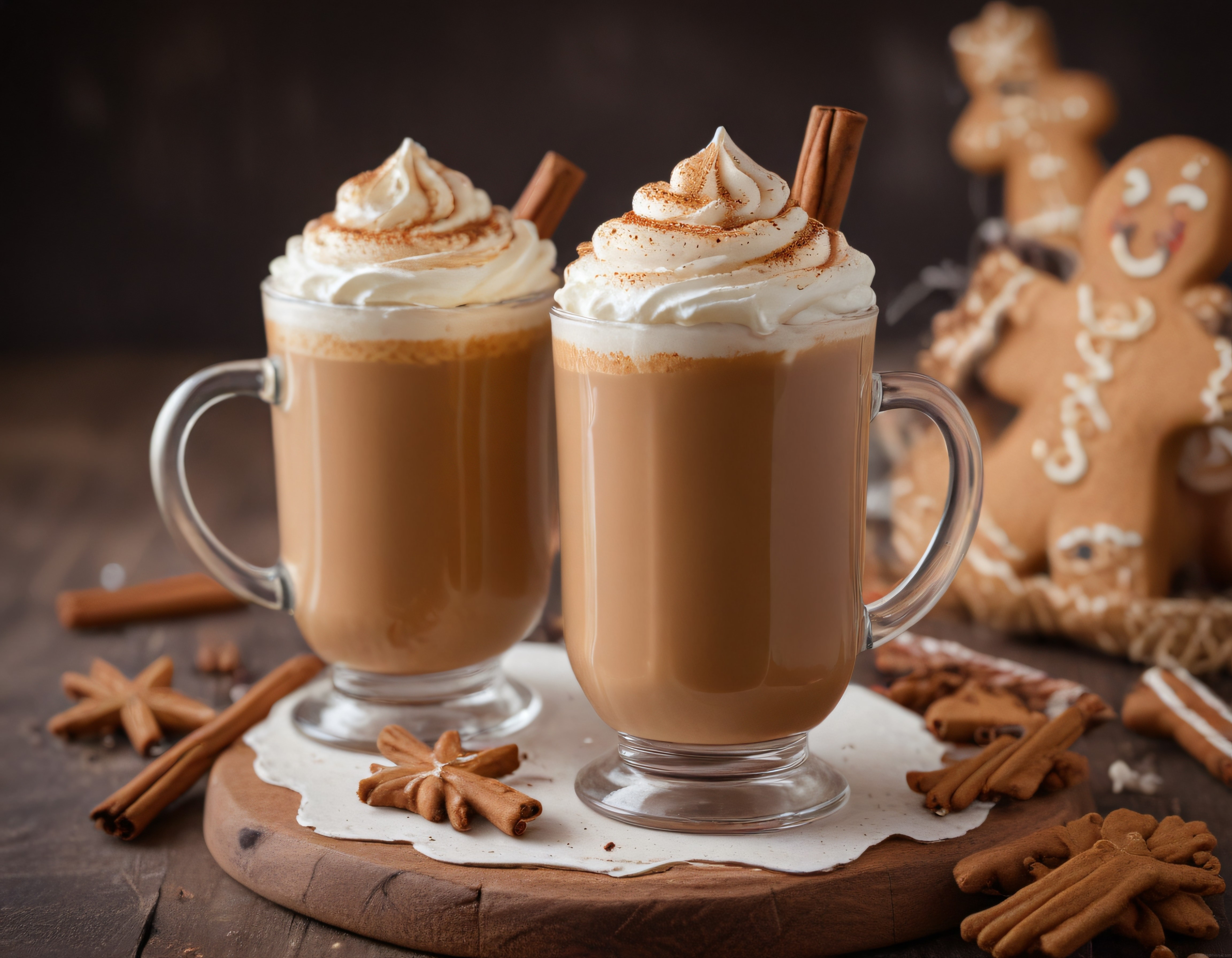 Zencefilli Kurabiye Latte: Tarçın ve Kremalı Yılbaşı İçeceği