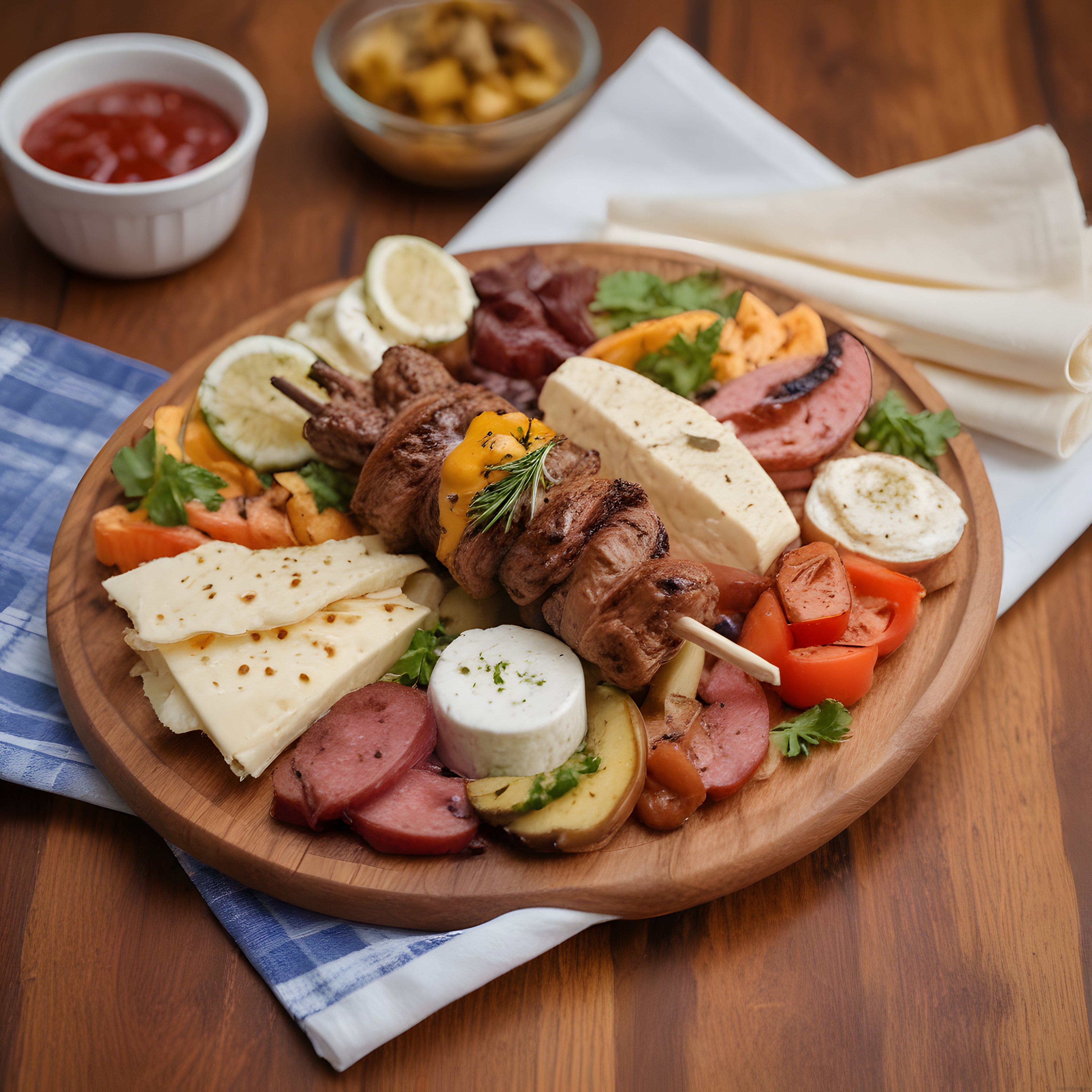 Zengin Yöresel Kahvaltı Tabağı: Peynir, Sucuk ve Haşlanmış Yumurta