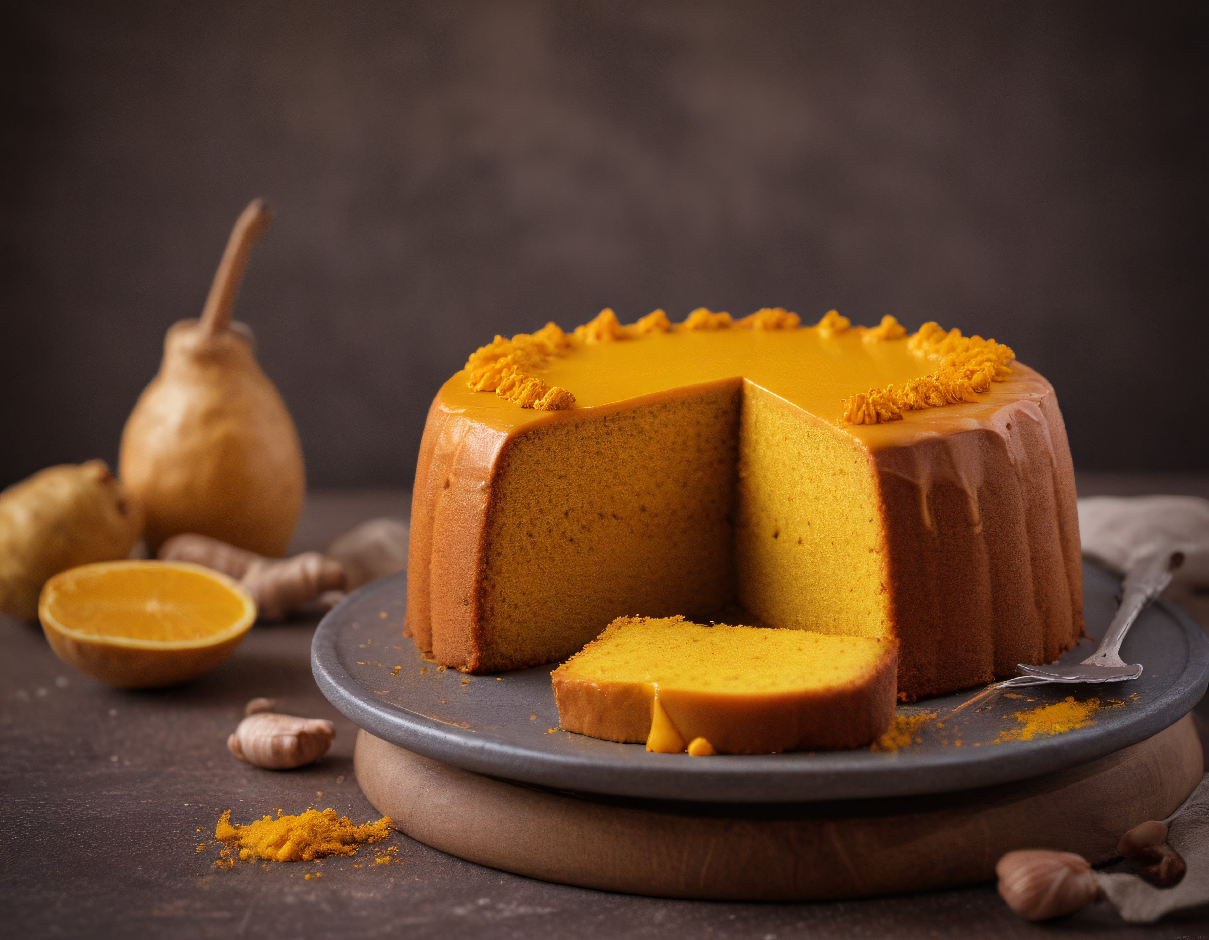 Zerdeçallı Cheesecake Tarifi: Portakallı ve Armutlu Sonbahar Tatlısı