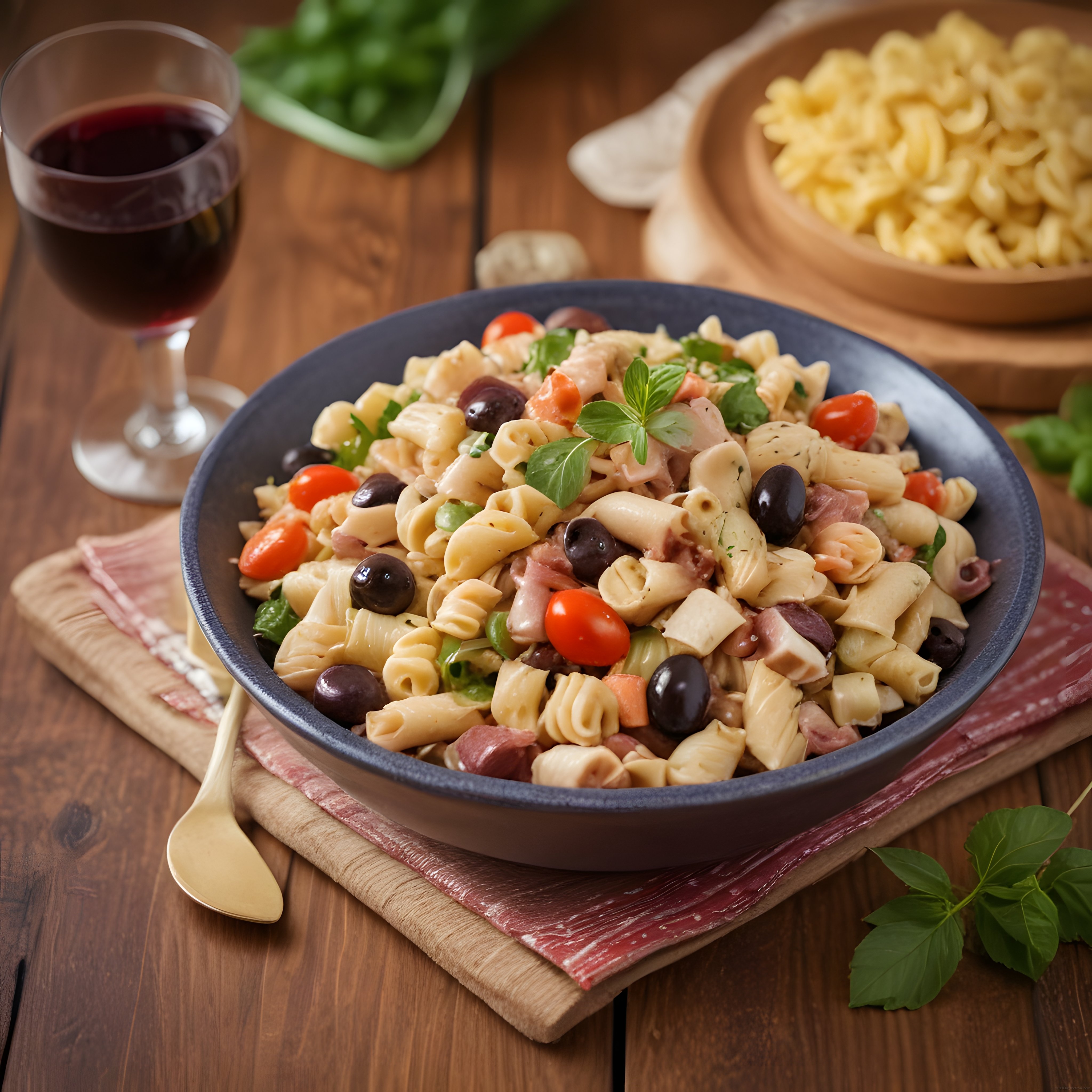 Zeytinli ve Pastırmalı Rigatoni: Şarap Eşleşmeli Rustik İtalyan Makarna Tabağı