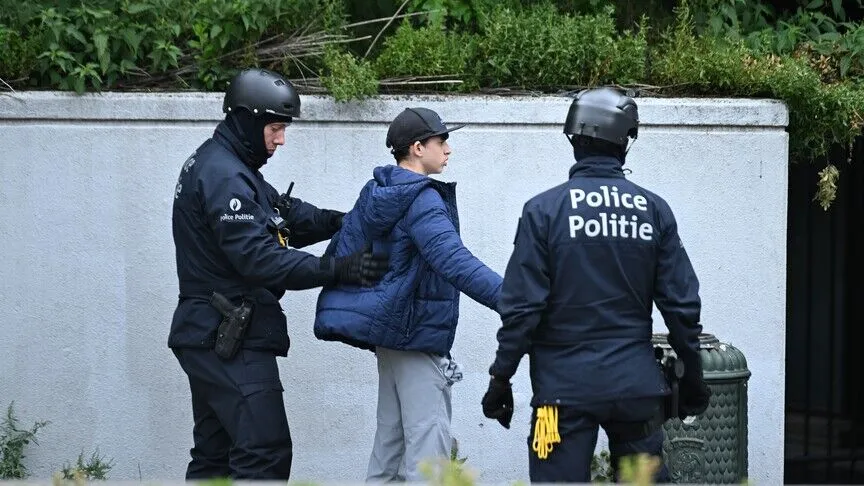 Belçika'da eğitim protestolarında Liège'de 45 gözaltı