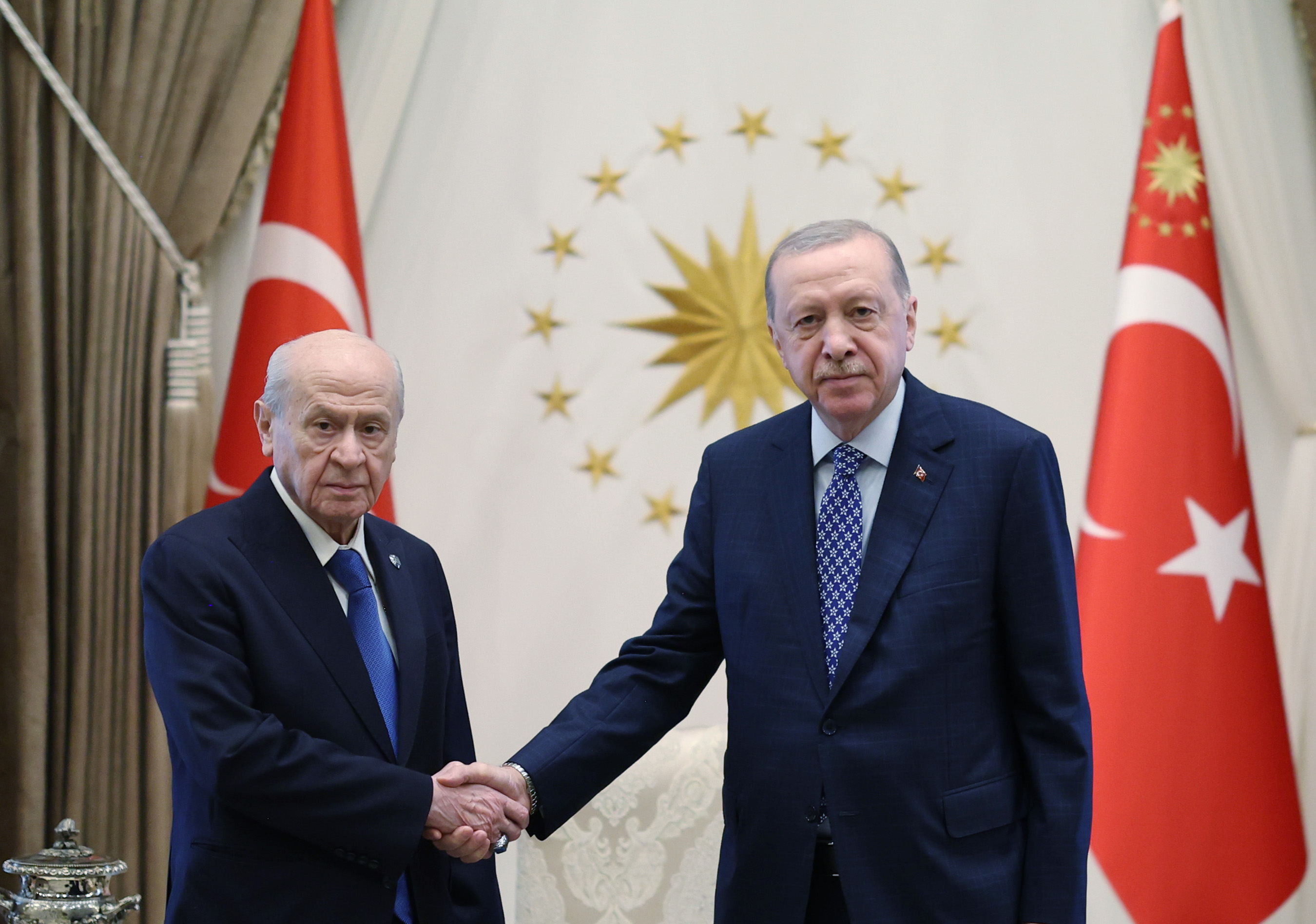 Cumhurbaşkanı Erdoğan, Bahçeli'yi kabul etti
