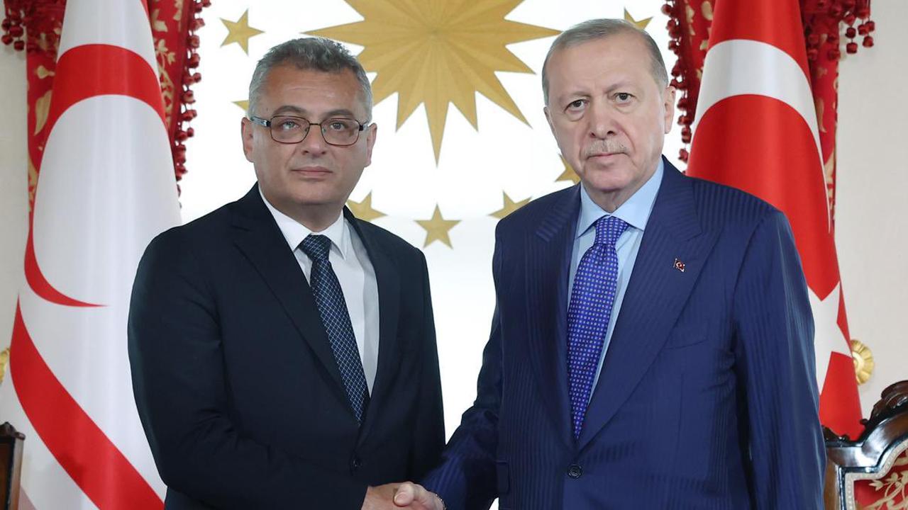 Cumhurbaşkanı Erhürman, Cumhurbaşkanı Erdoğan ile Ankara'da görüştü