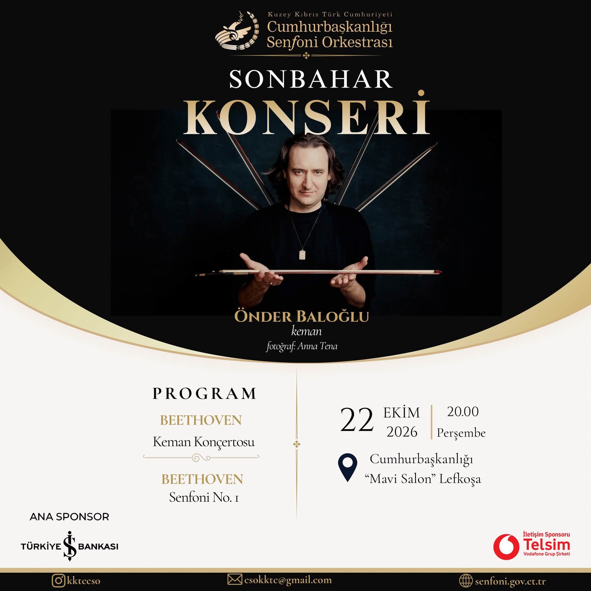 Cumhurbaşkanlığı Senfoni Orkestrası’nın Sonbahar Buluşması 22 Ekim’de