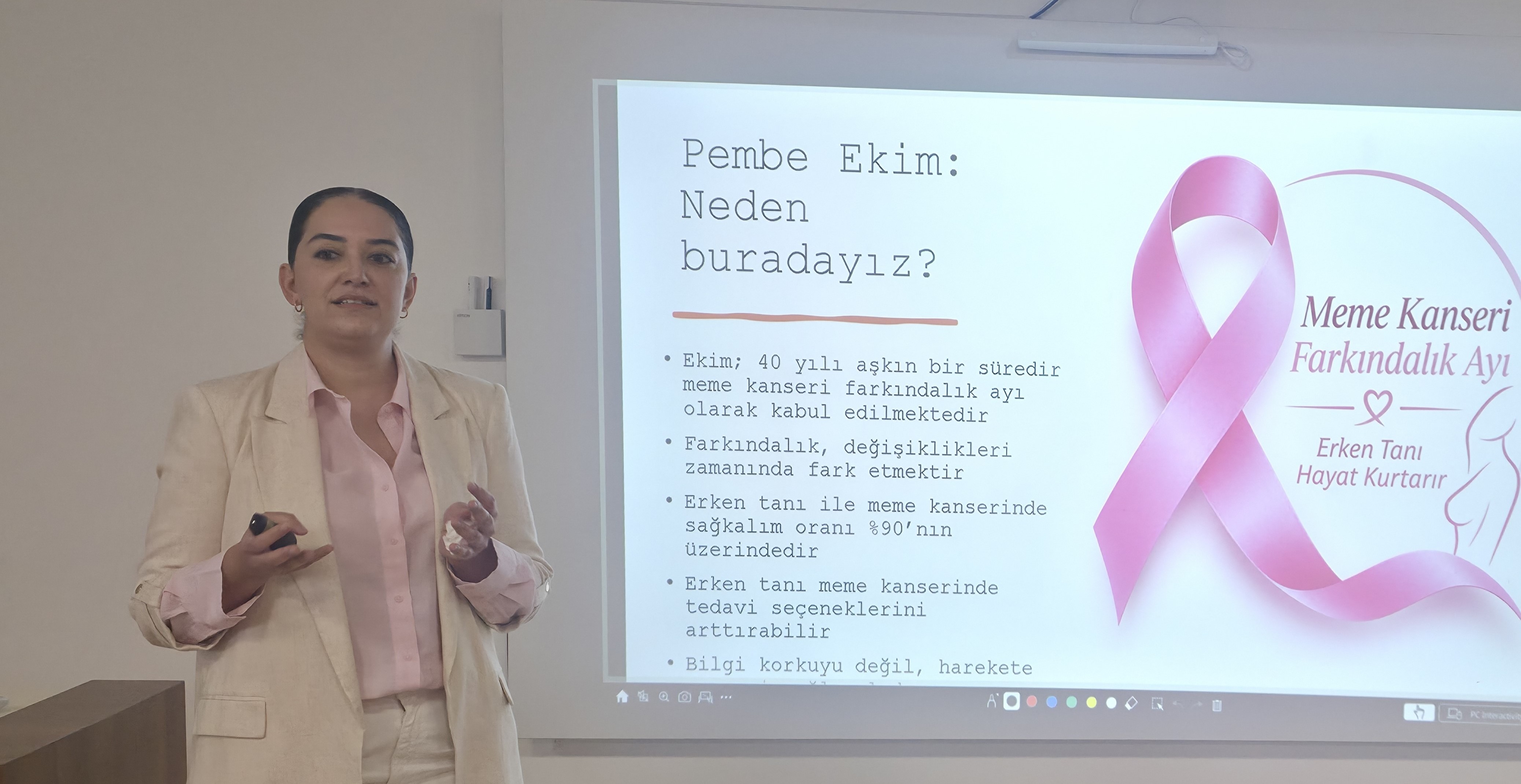 DAÜ'de meme kanseri farkındalık semineri düzenlendi