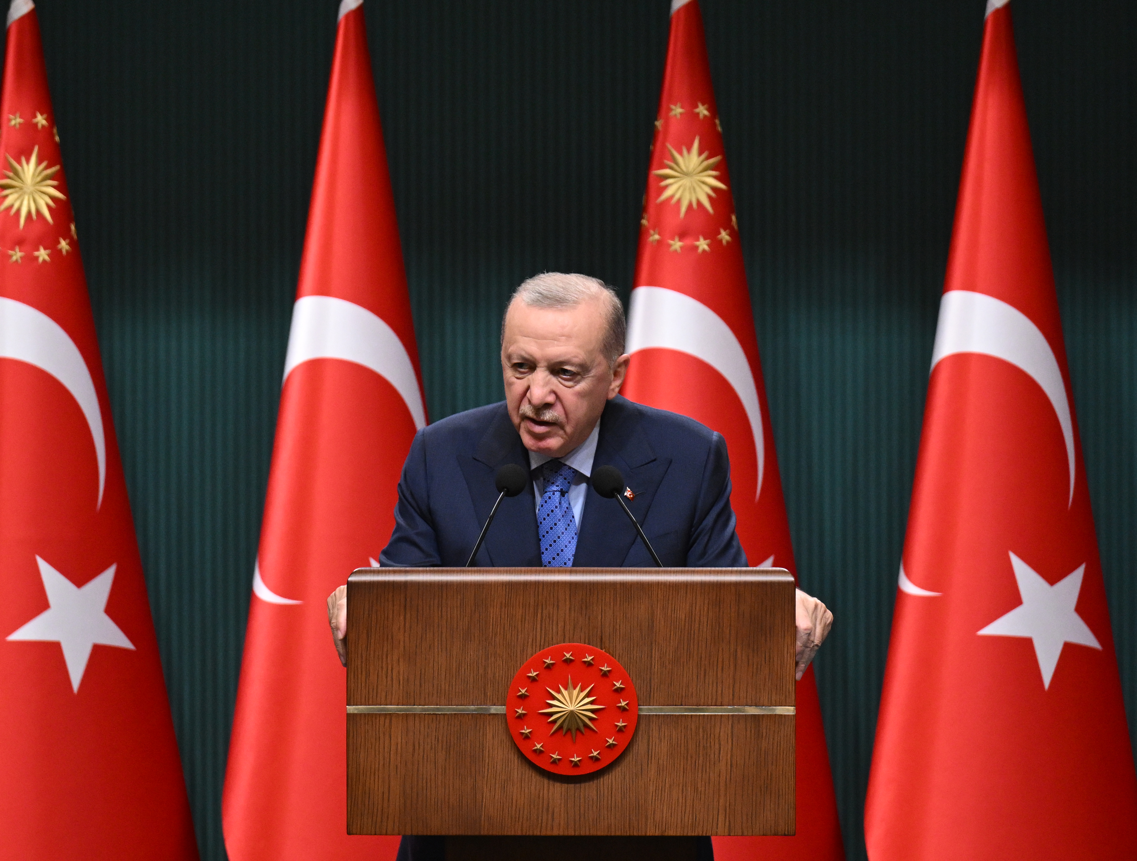 Erdoğan: Doğu Akdeniz'de birilerine gol atmanın peşinde değiliz