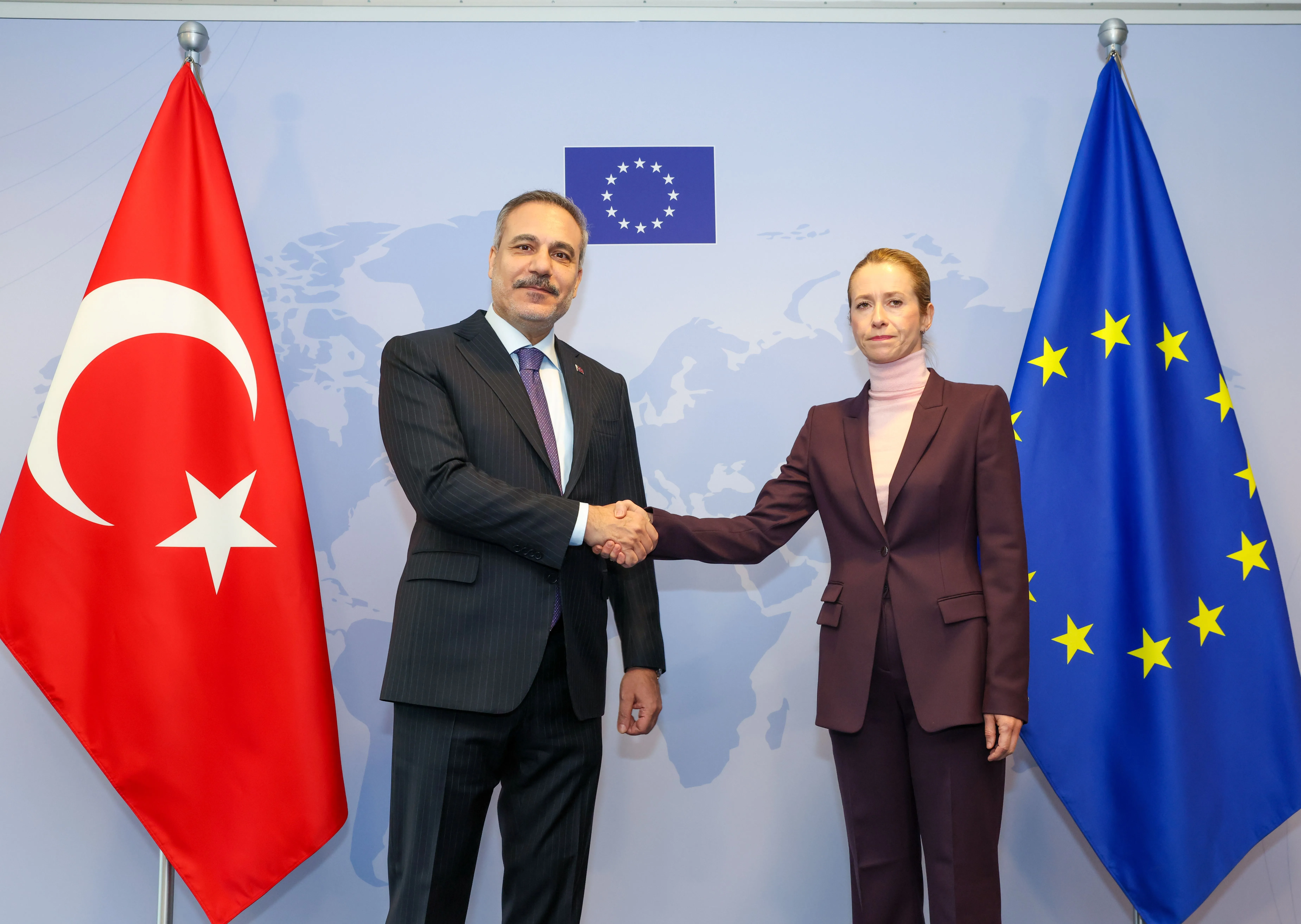 Fidan, Brüksel'de AB Yüksek Temsilcisi Kallas ile görüştü