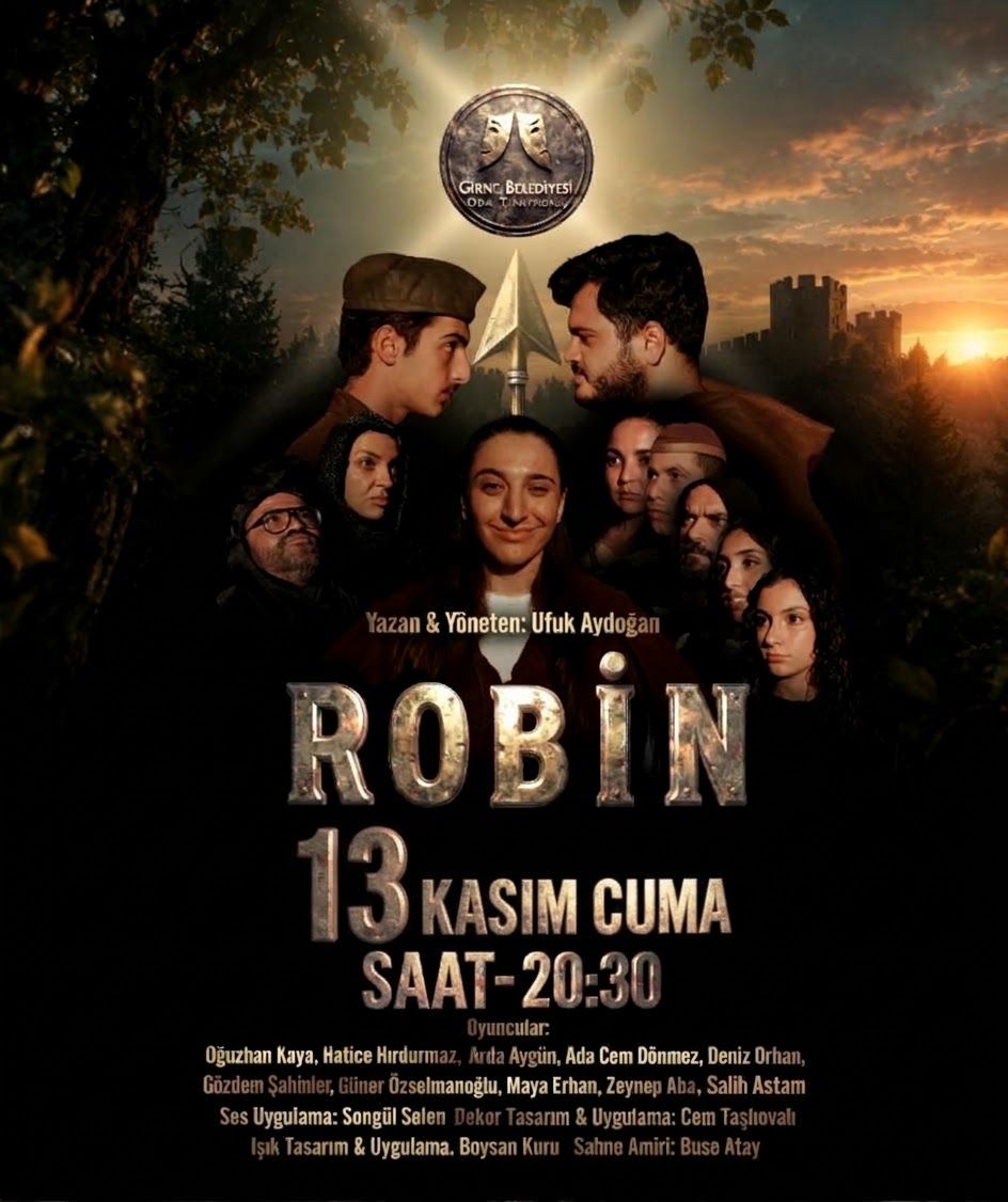 Girne Belediyesi Oda Tiyatrosu’nun ROBİN oyununun biletleri satışa sunuldu