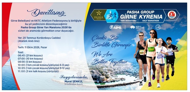 Girne Yarı Maratonu bu Pazar Hayır Amaçlı Koşuya Başlıyor
