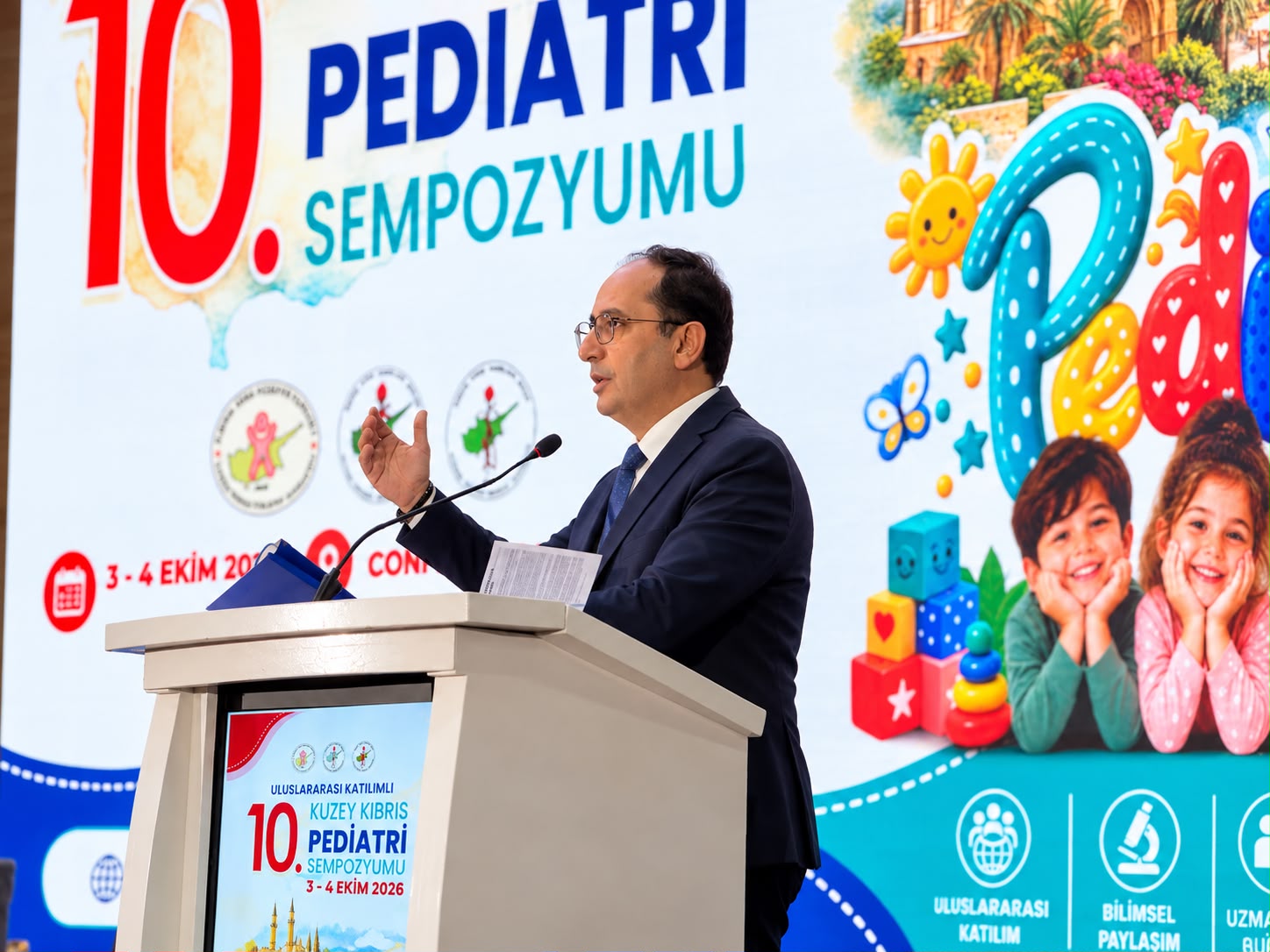 Kıbrıs Türk Pediatri Kurumu Avrupa Pediatri Bilim Madalyası'nı Aldı