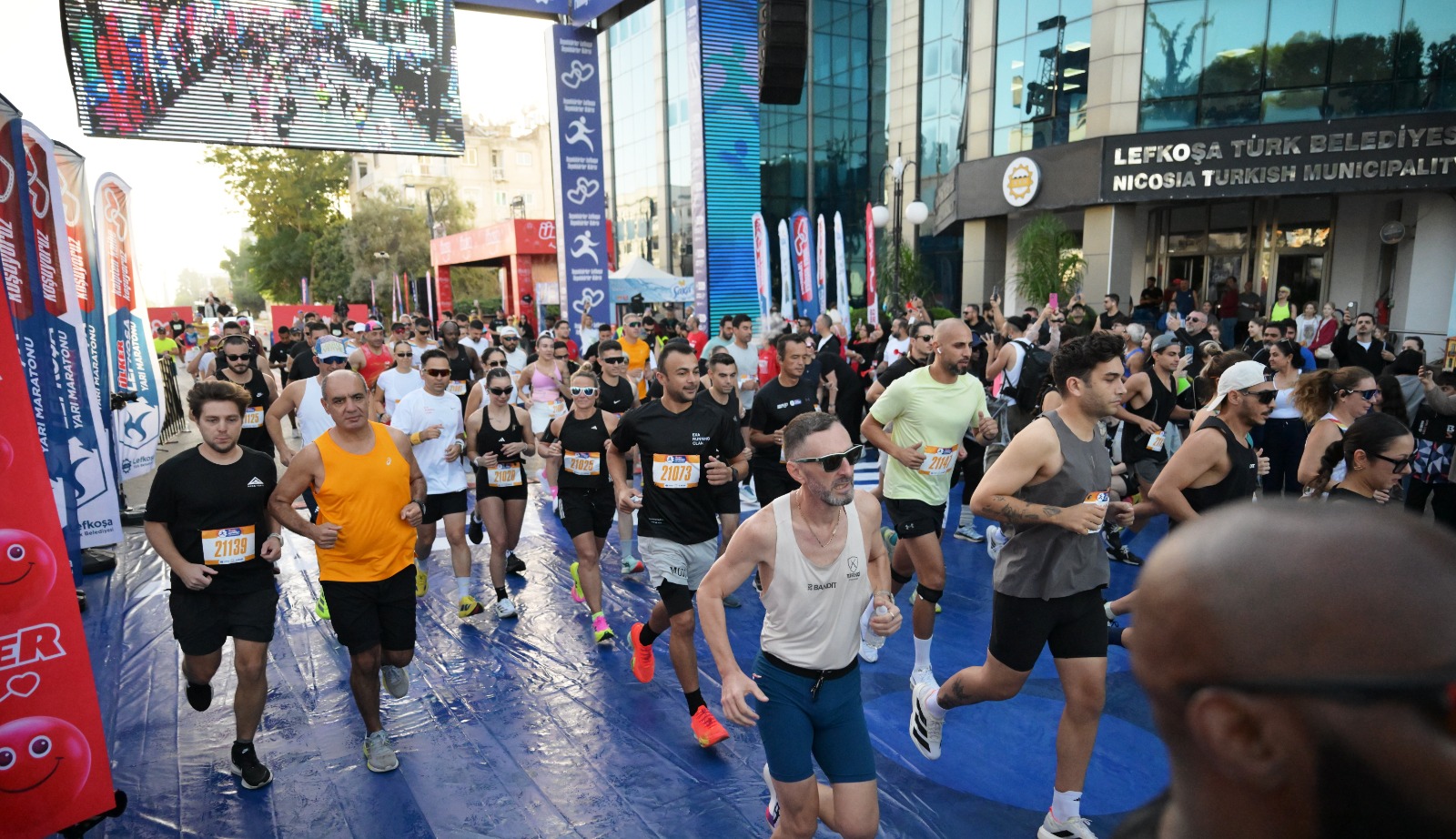 Ülker Lefkoşa Yarı Maratonu'nda 10 kilometre koşusu yapıldı