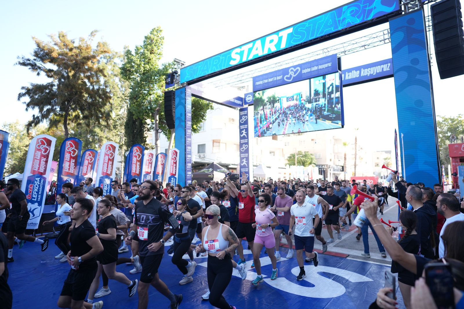 Ülker Lefkoşa Yarı Maratonu’nda 5 kilometre koşusu 316 sporcuyla başladı