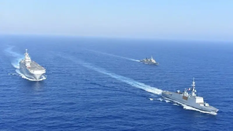 Yunanistan, Fransa, İtalya ve GKRY'den Doğu Akdeniz'de ortak deniz tatbikatı