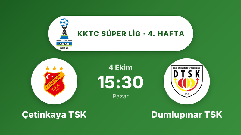 Çetinkaya TSK, Dumlupınar TSK'yi konuk edecek