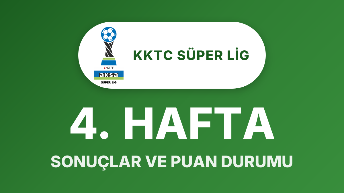 KKTC Süper Lig 4. Hafta sonuçları netleşti