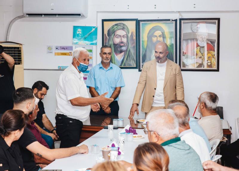 Koral Bozkurt, Gazimağusa Alevi Kültür Merkezi'ni ziyaret ederek birlik mesajı verdi