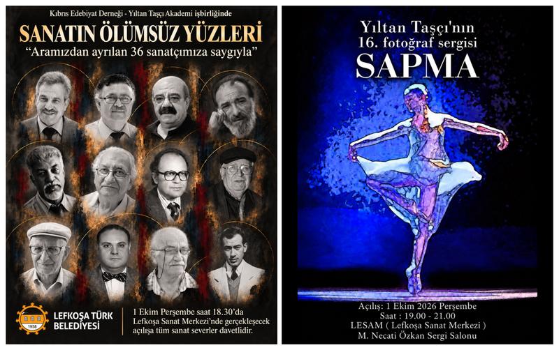 Lefkoşa Sanat Merkezi'nde Aynı Anda İki Fotoğraf Sergisi Açılıyor